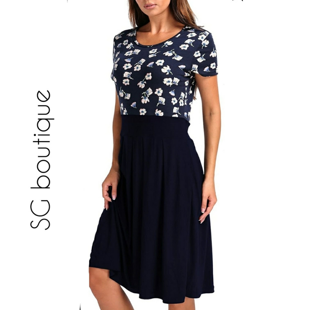 🆕⭐Plus size floral aline dress